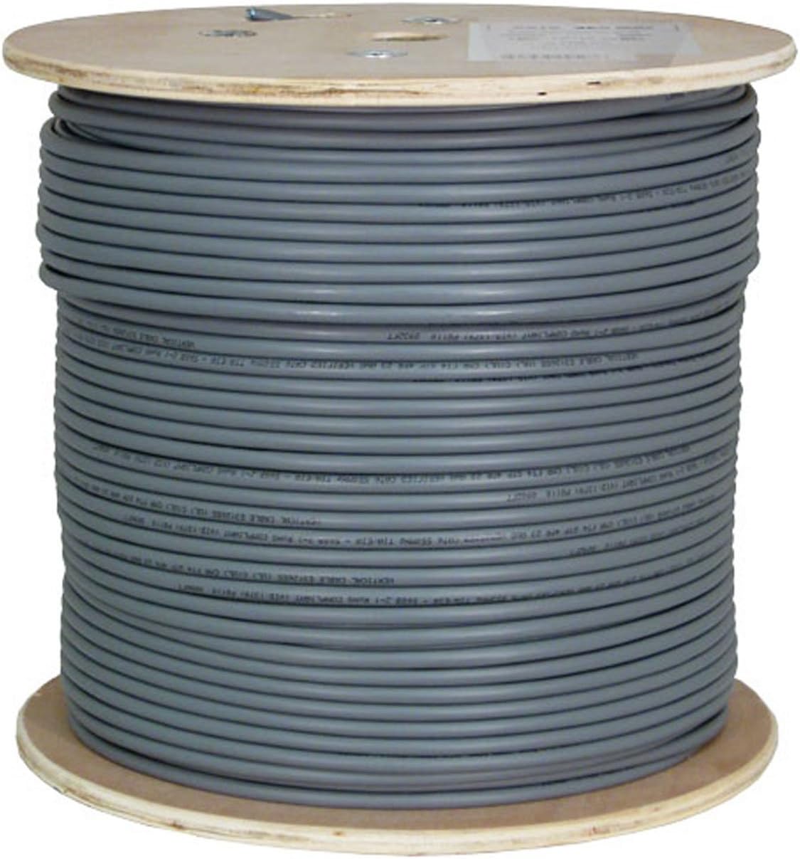 Cat6A UTP 23AWG Solid Bare Copper 1000ft Ethernet Cable, Blue Q3859