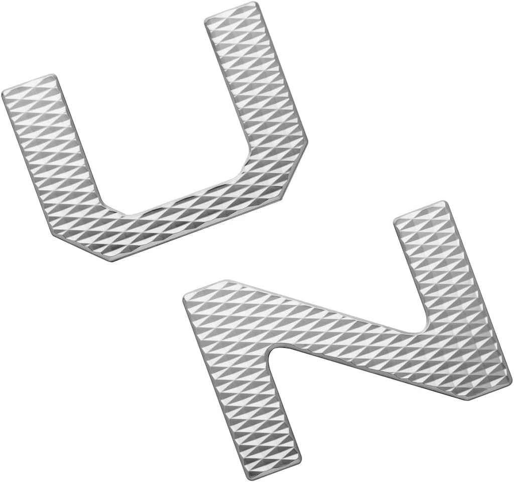 Chrome and Black Tailgate Letter Inserts X750