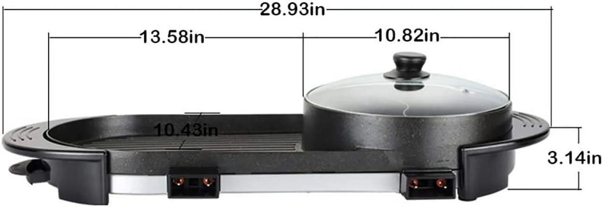 2 In 1 Electric Non-Stick Grill Cooker M5168
