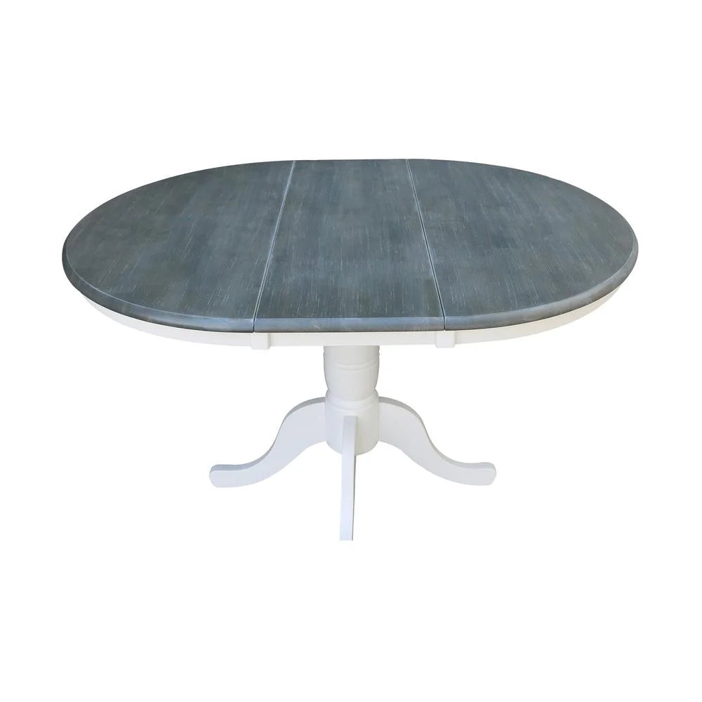 36" Wood Round Table with 12" Leaf V3242
