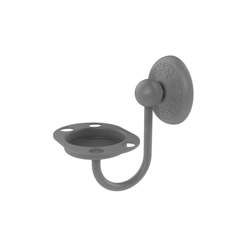 Matte Gray Tumbler and Toothbrush Holder G284