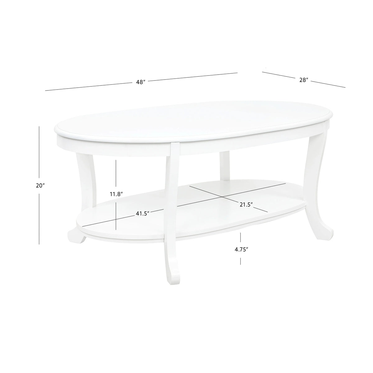 White Wood Coffee Table V92793
