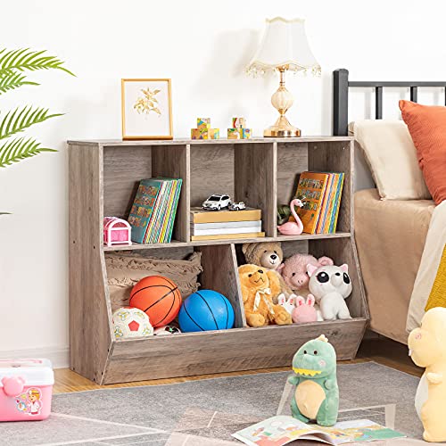 Kids Bookshelf Toy Storage Cubby T489