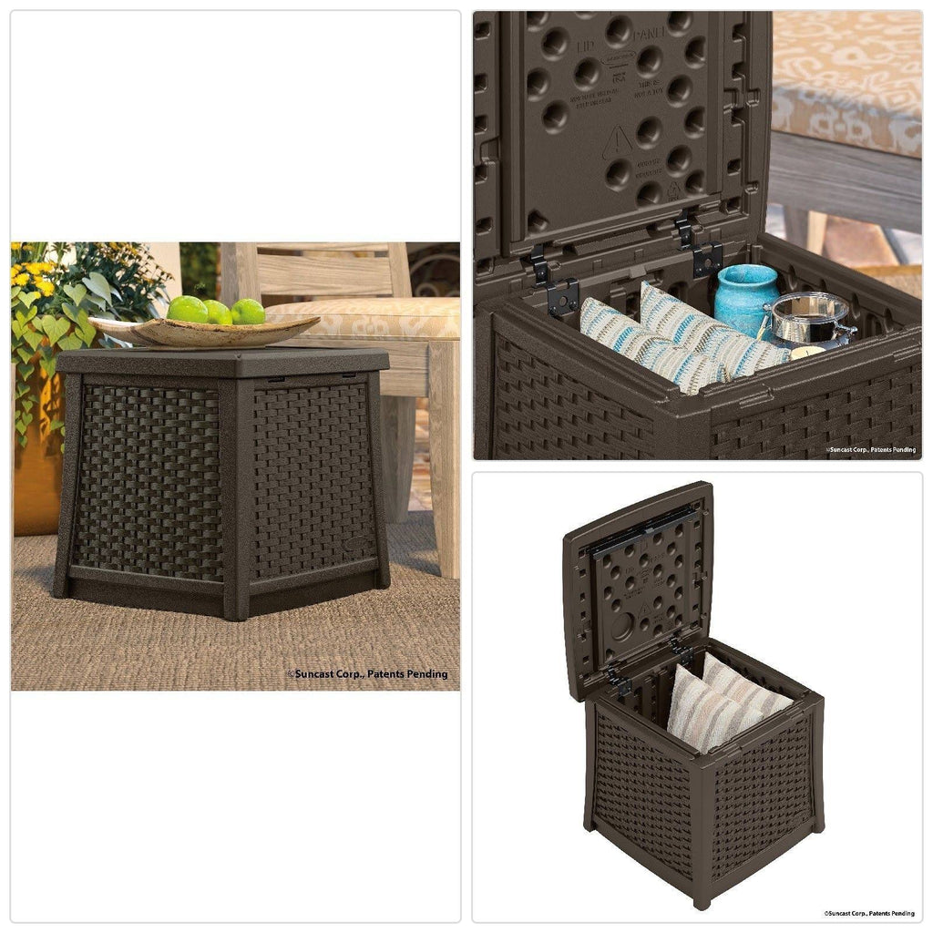 Resin Patio Storage End Table N45959