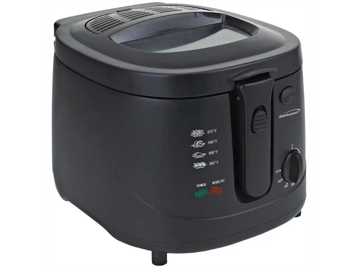 1500w 12-Cup Electric Deep Fryer, Black M4766