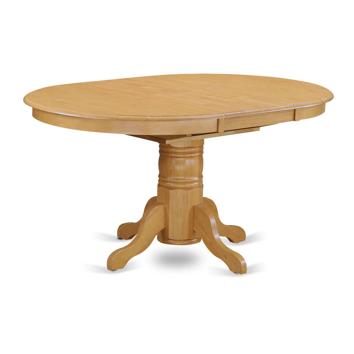 Oak Finish Table Set with Dining Table and 6 Wood Chairs B698458