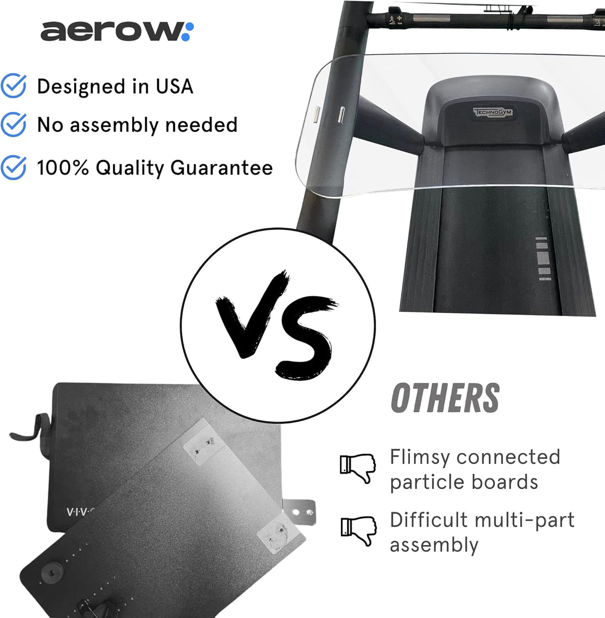 Clear Laptop Stand for Treadmill Pack of 2 D1646