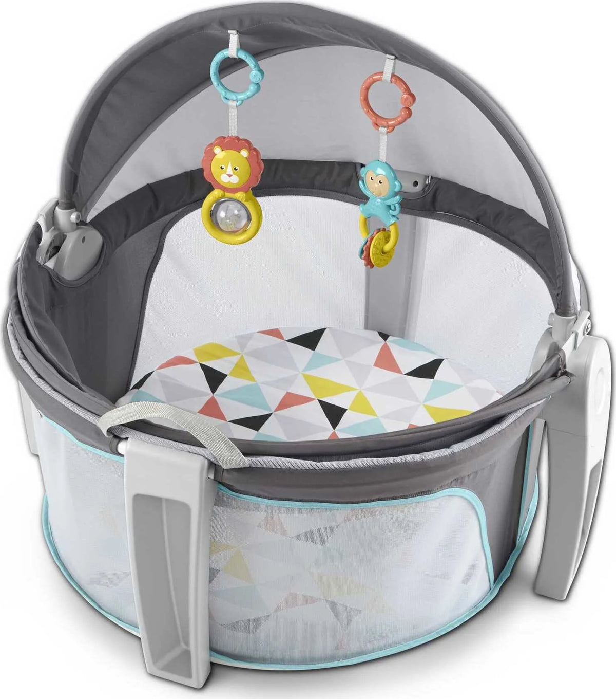 Portable Bassinet and Play Space with Toys D84654