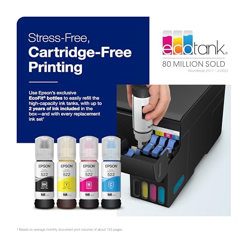 Black Wireless All-in-One Supertank Printer with Scan and Copy C681