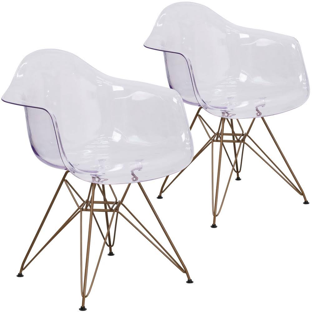 Clear Ghost Chairs Set of 2 P155