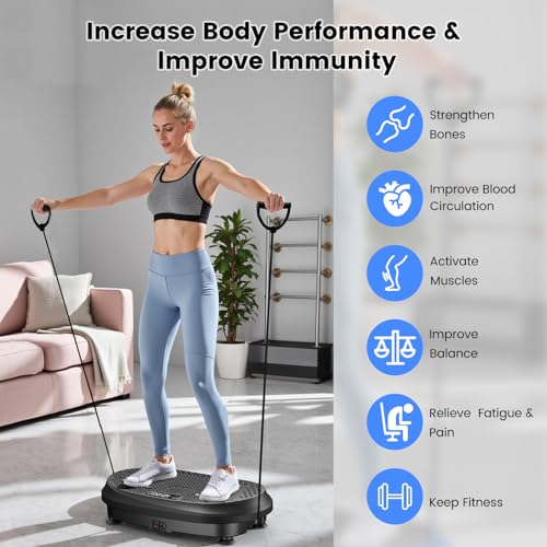 Vibration Plate Exercise Machine, 450 lbs Capacity Full Body Shaker Workout Equipment A478
