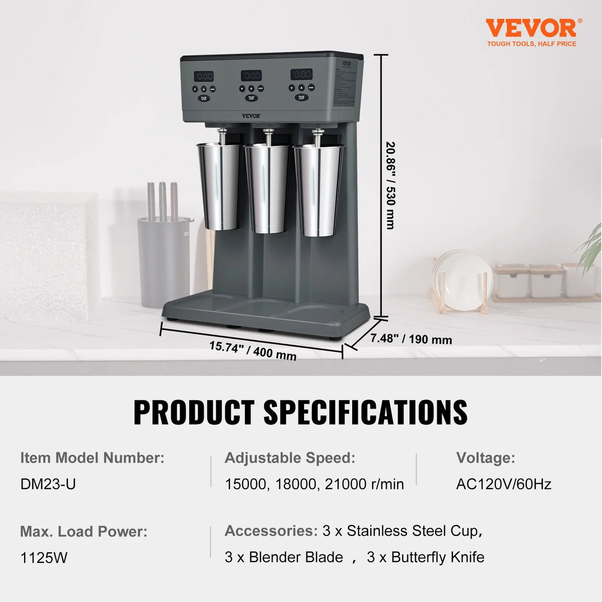 Stainless Steel Electric Blender I63701