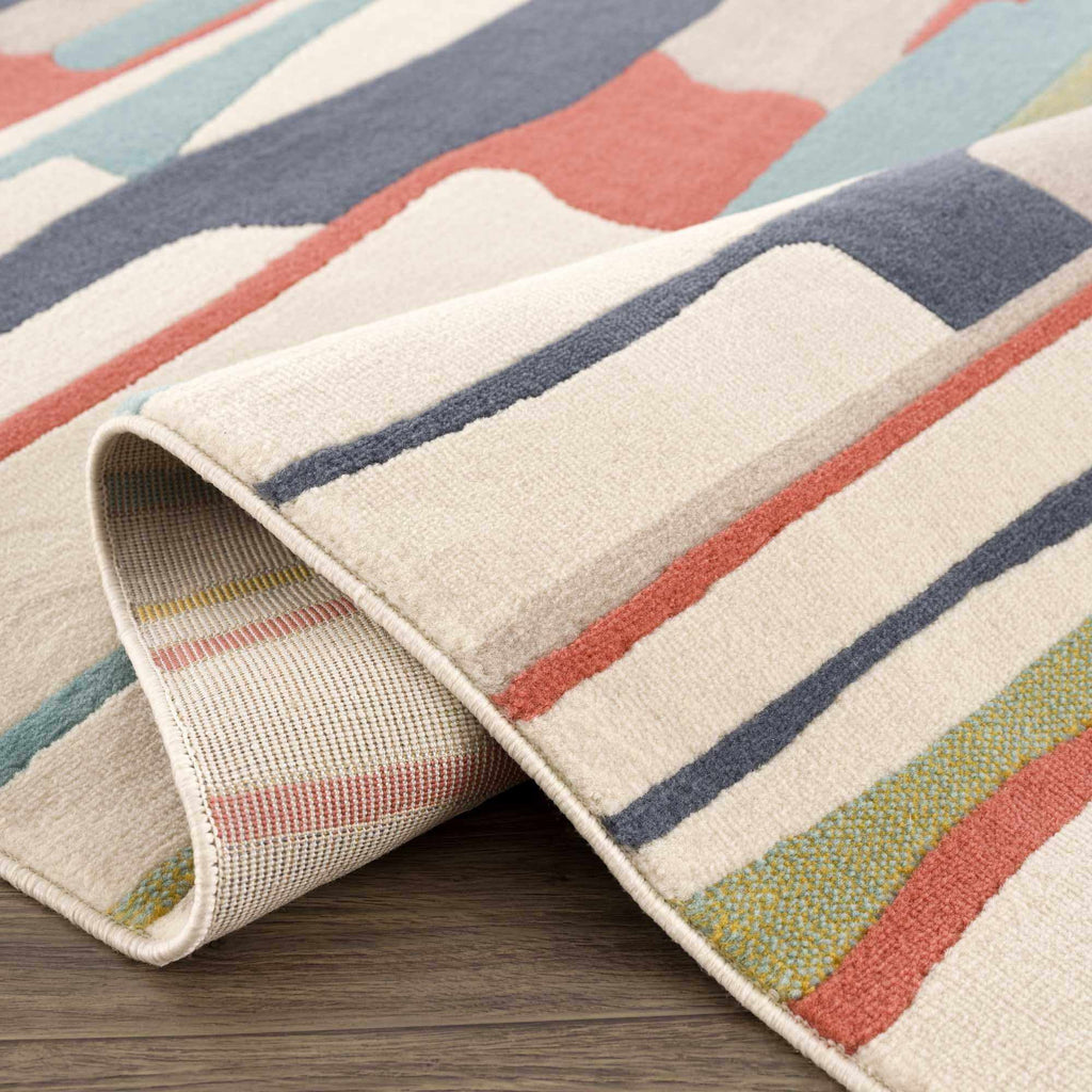 Modern Farmhouse Multicolor Area Rug - 7'10" x 10'3" M998