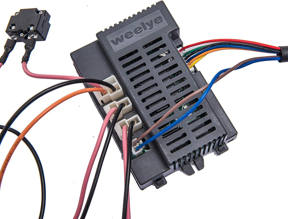 24 Volt Electric Car Wires and Switch Kit with 2.4G Remote Control and Receiver Pack of 2 E5991