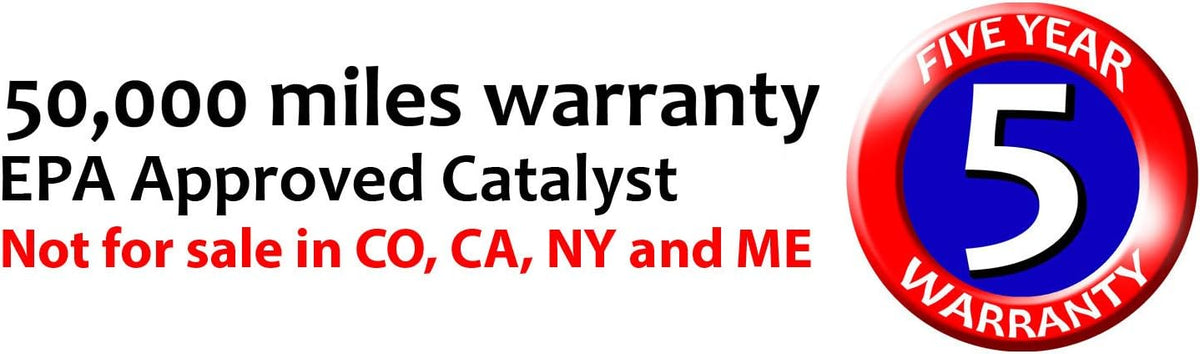 Catalytic Converter Set of 2 Driver and Passenger Side L605