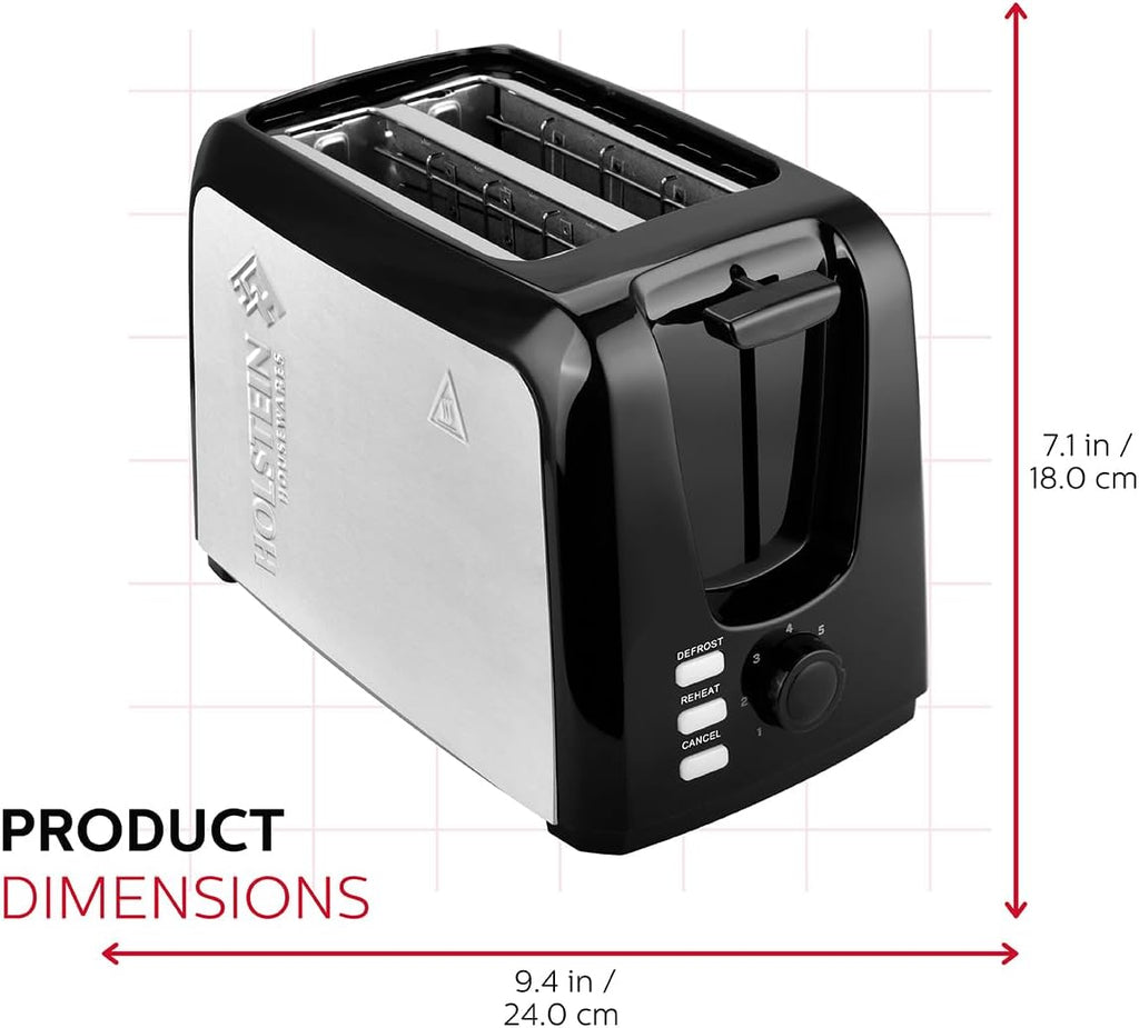 Black 2-Slice Toaster with 7 Browning Control Settings R5635