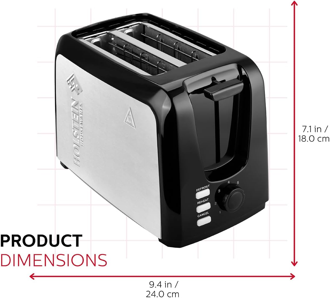 Black 2-Slice Toaster with 7 Browning Control Settings R5635
