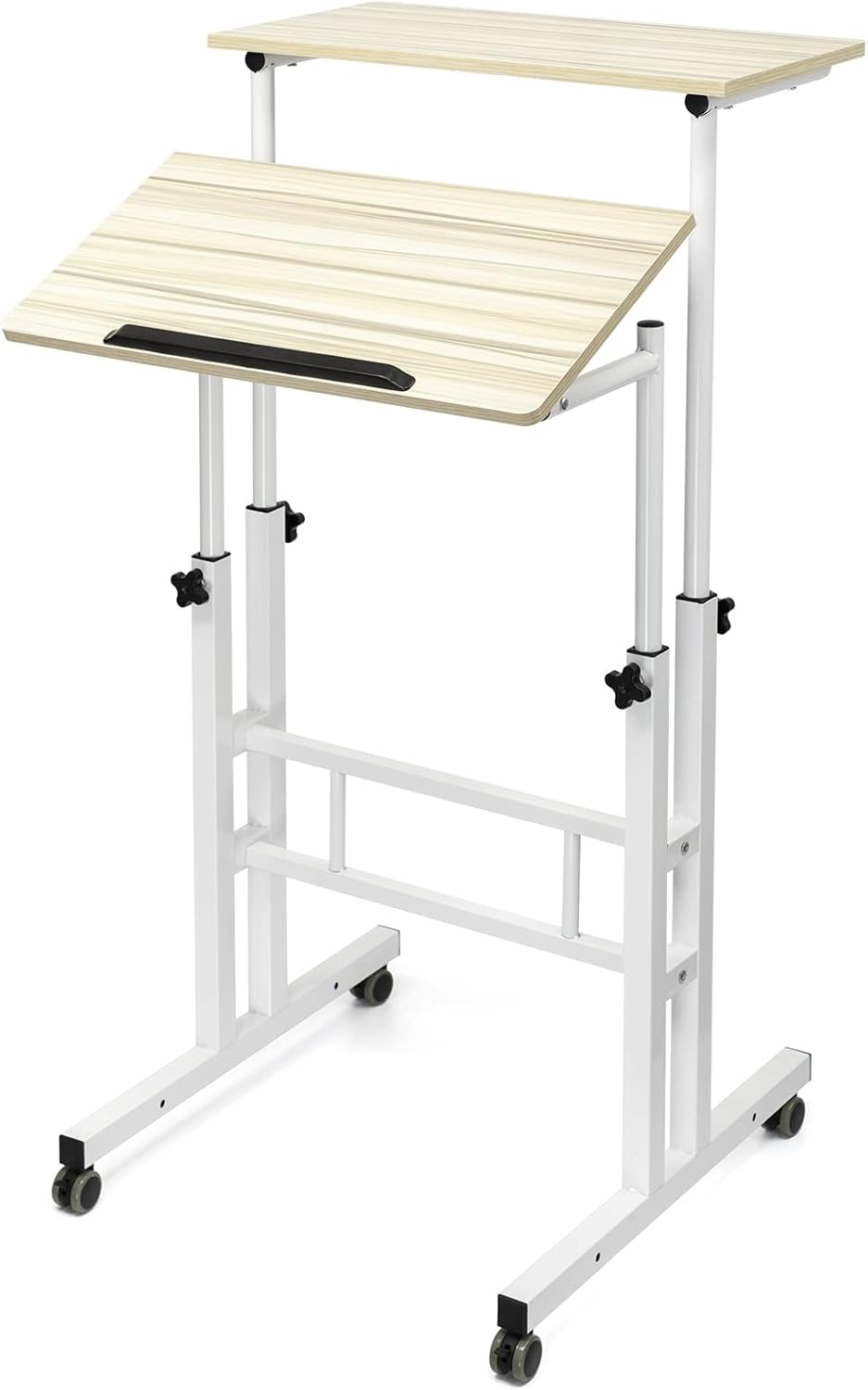 Adjustable Mobile Standing Desk with Wheels Q503