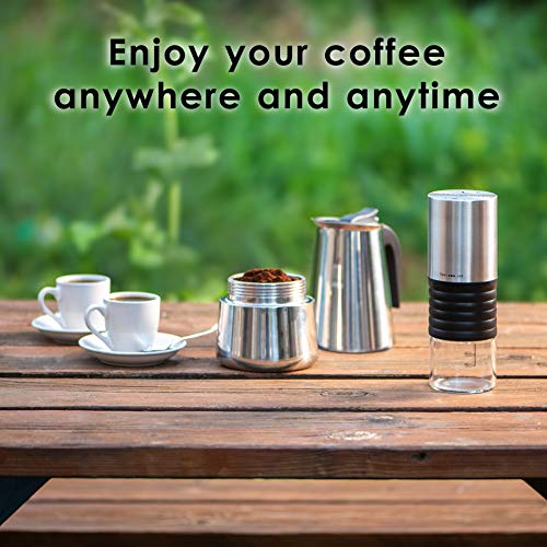 6 Cup Stovetop Espresso Maker 10oz Stainless Steel Black O45802