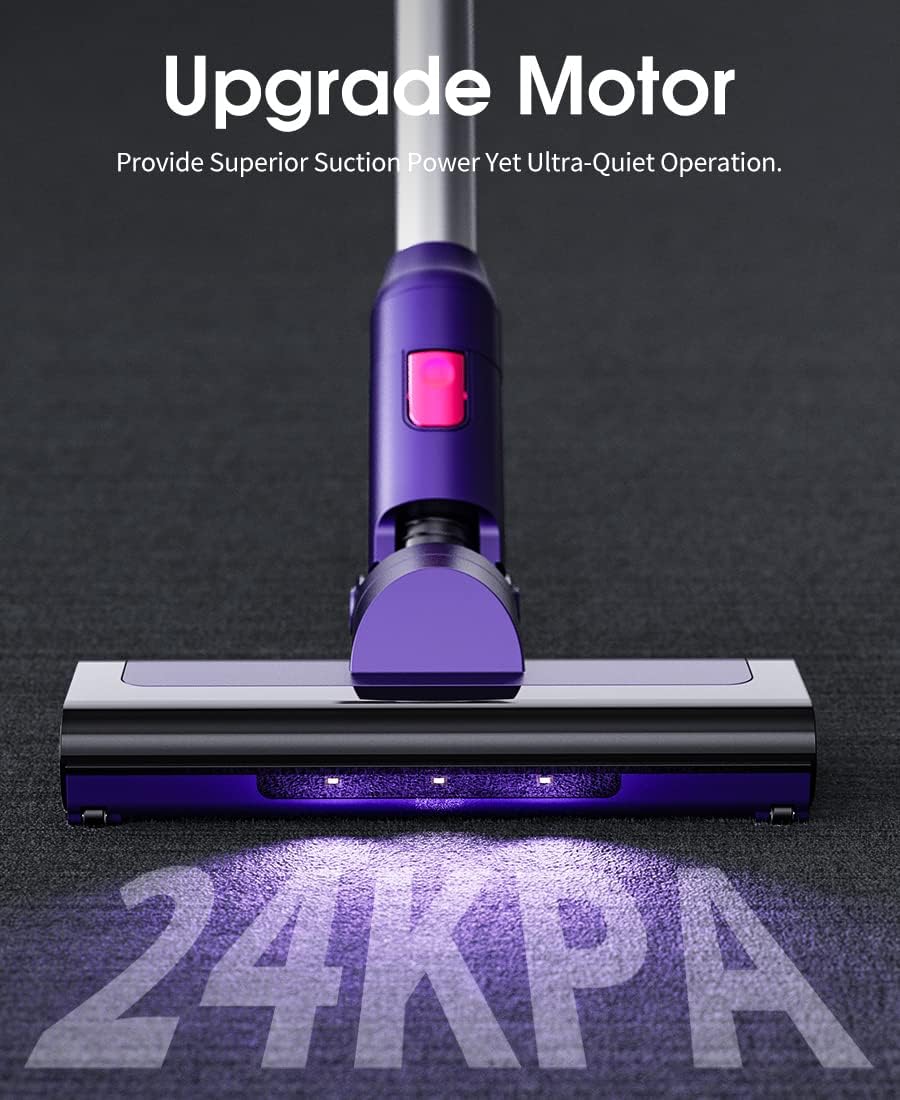 Cordless Vacuum Cleaner 24Kpa 40 min 250W Purple Z3635