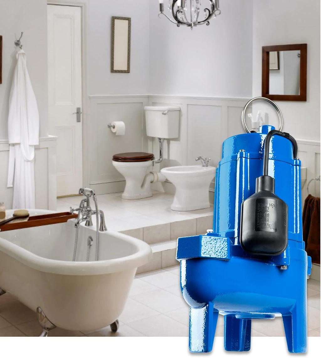 3/4 hp Cast Iron Sewage Pump with Tethered Switch E32420