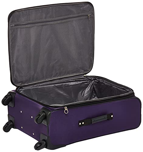 Purple 3-Piece Softside Luggage Set with Spinner Wheels (21/25/29) X541