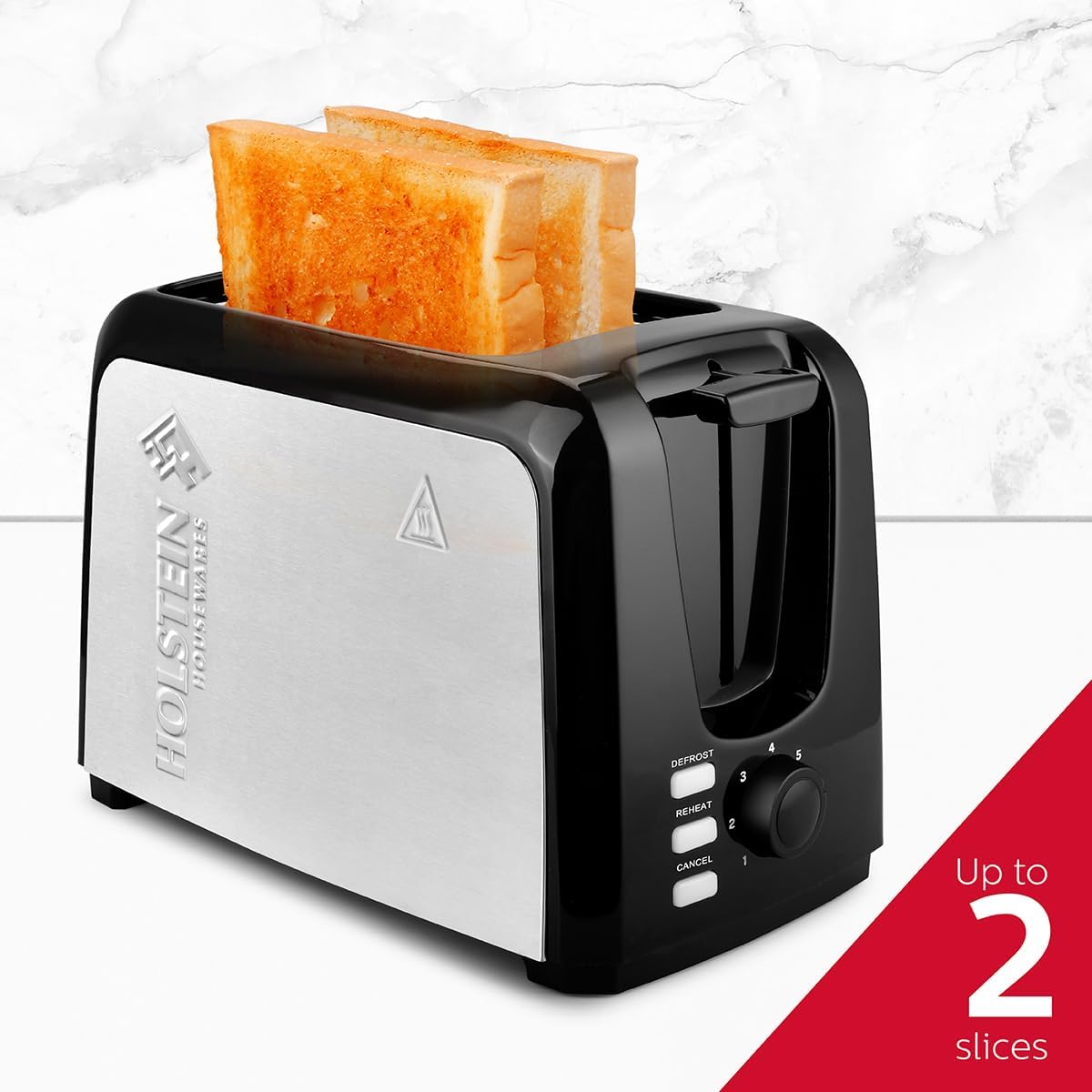 Black 2-Slice Toaster with 7 Browning Control Settings R5635