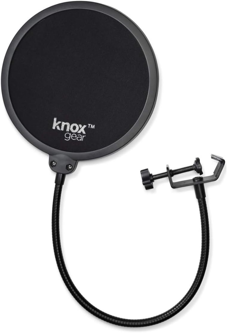 AudioBox 96 Interface with Microphone, Headphones, XLR Cable Bundle with Studio Stand, Pop Filter and Shock Mount (7 Items) G395
