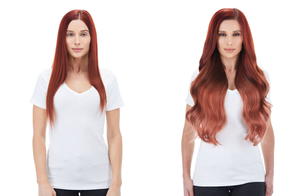 240g 24x22 Vibrant Red Hair Extensions D560552
