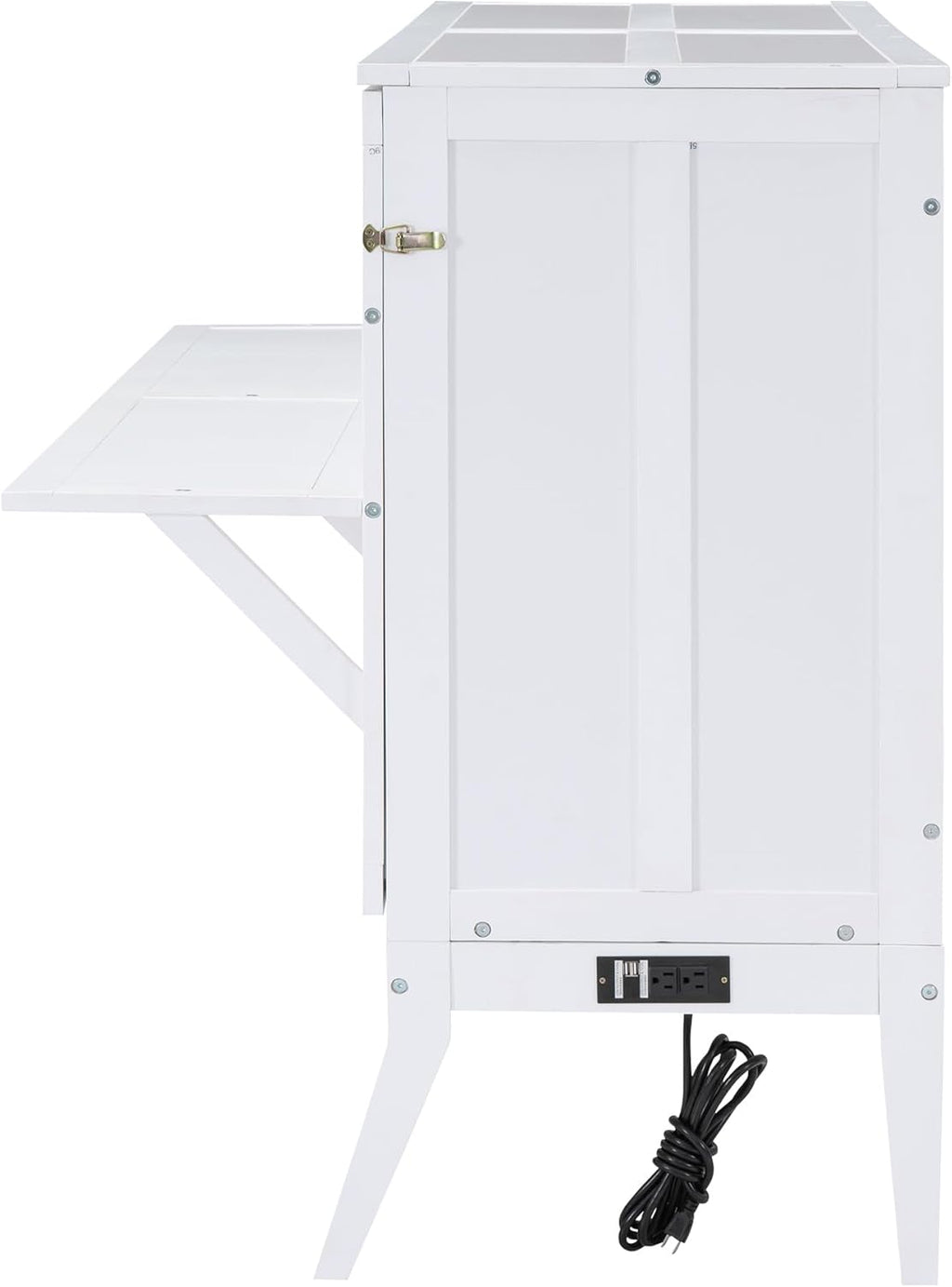 White Wood Queen Murphy Bed J980617