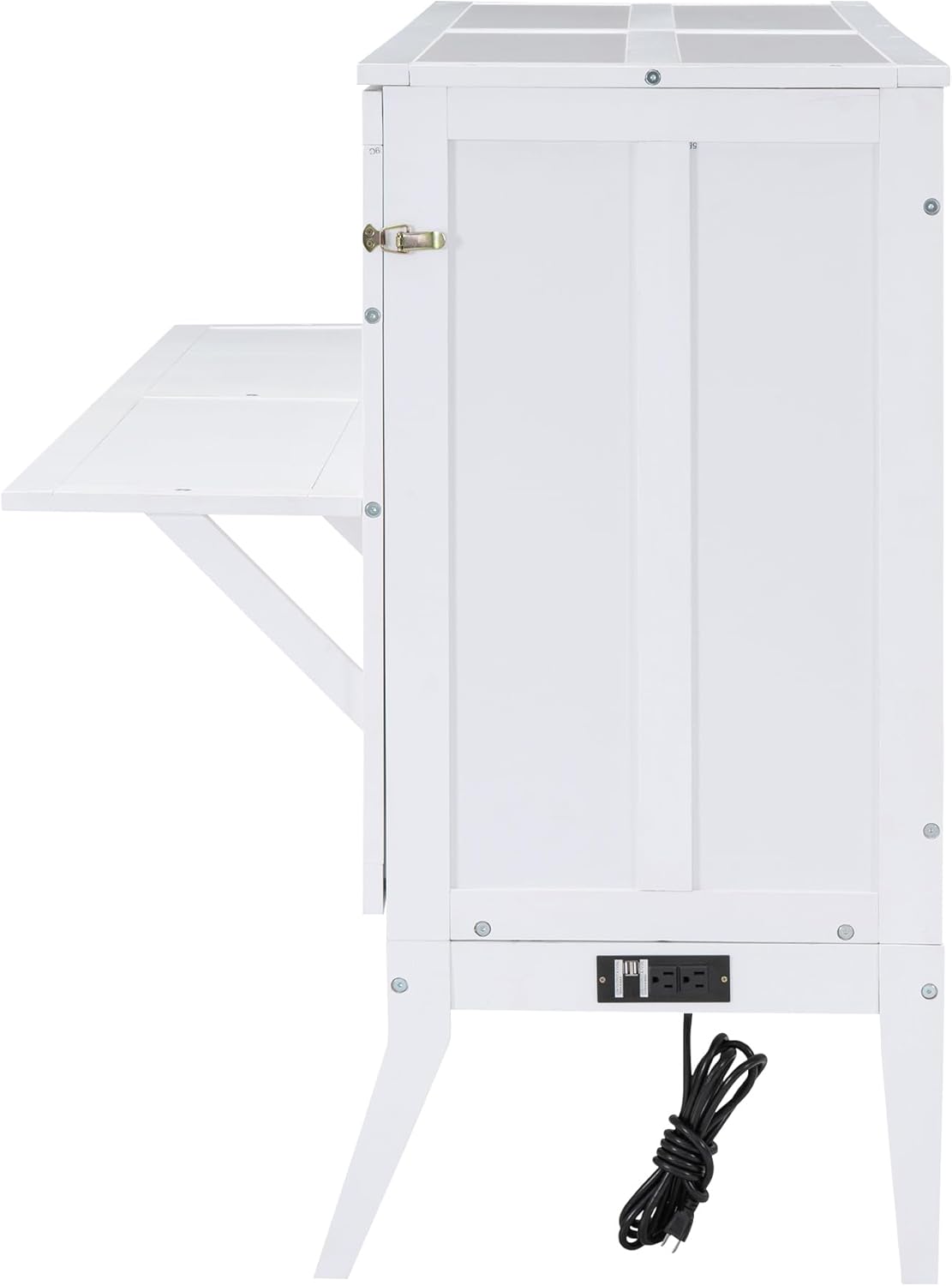 White Wood Queen Murphy Bed J980617