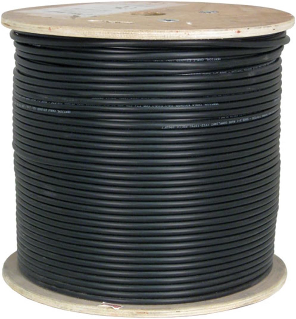 Cat6A UTP 23AWG Solid Bare Copper 1000ft Ethernet Cable, Blue Q3859