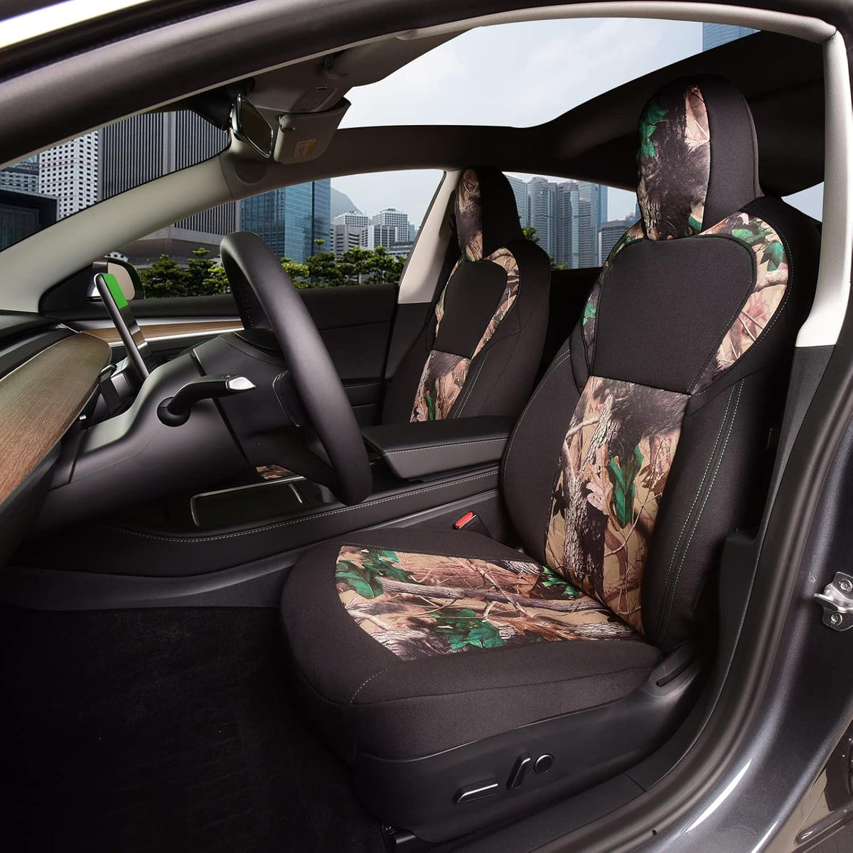 Car Seat Covers 2PCS Red and Black O763495