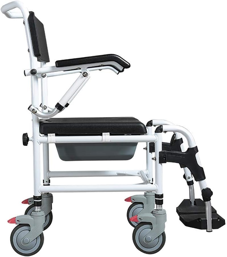 Padded Commode Chair with Wheels L41663