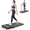 2 in 1 Under Desk Treadmill, 2.5HP Folding Electric Treadmill with Remote Control O83983