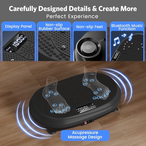 Vibration Plate Exercise Machine, 450 lbs Capacity Full Body Shaker Workout Equipment A478