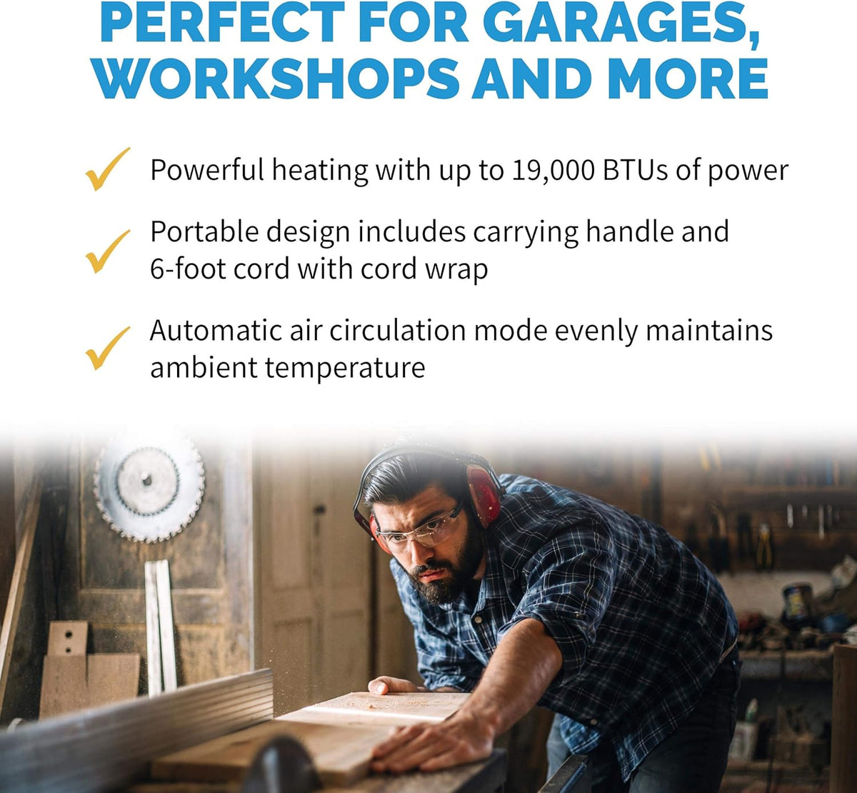 5600 Watt Portable Electric Garage Heater B6854