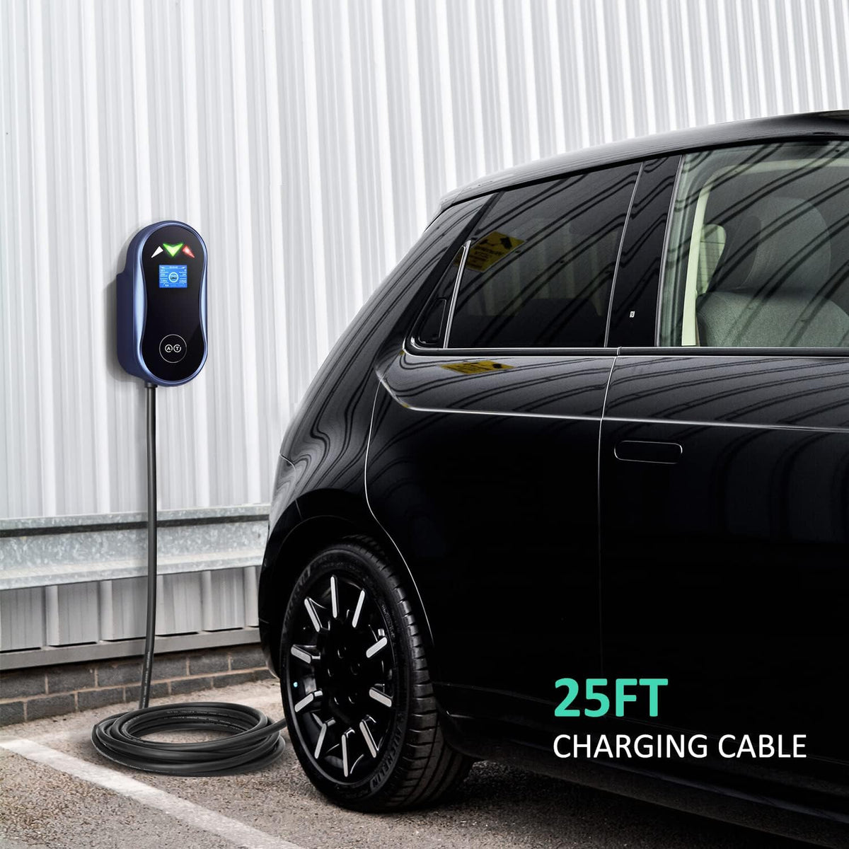 40 Amp Smart Electric Vehicle Charger with 25-Foot Cable L205364