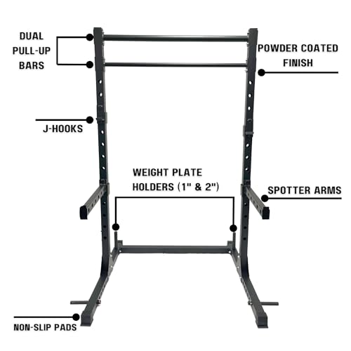 Adjustable Power Cage Weight Rack with 2 Pull Up Bars N871700