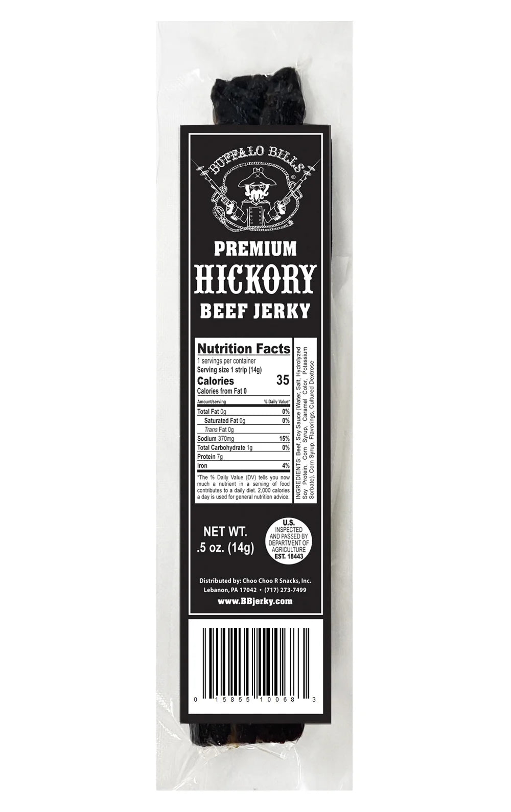 20-ct Premium Hickory Beef Jerky Wrapped Strips J7153