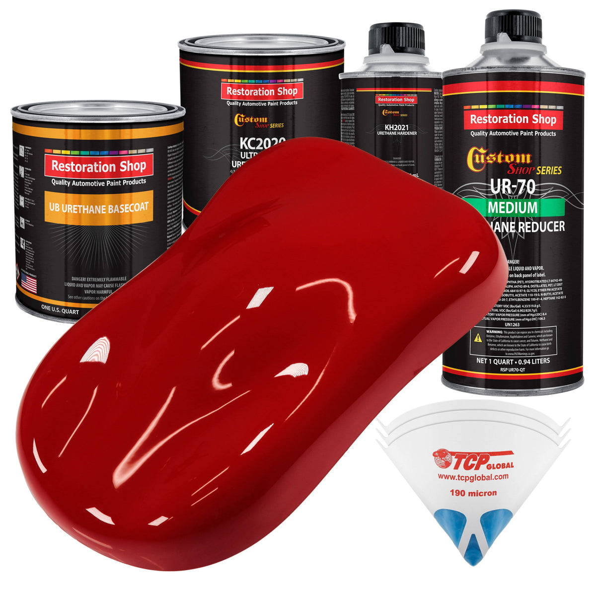 Victory Red Urethane Basecoat Clearcoat Auto Paint Kit X328
