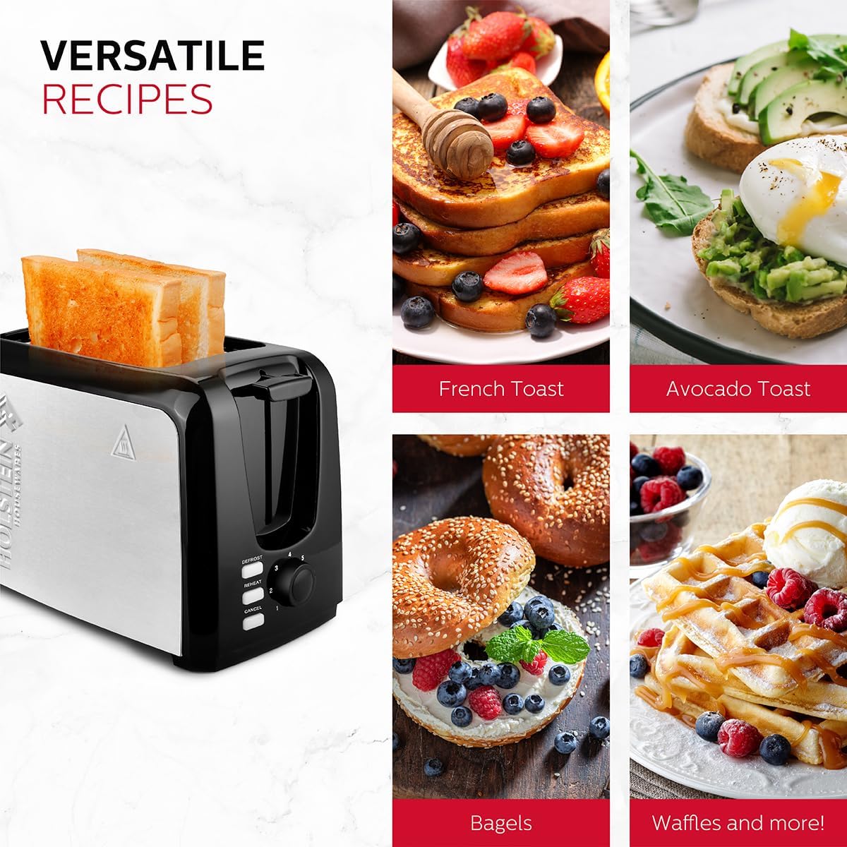 Black 2-Slice Toaster with 7 Browning Control Settings R5635