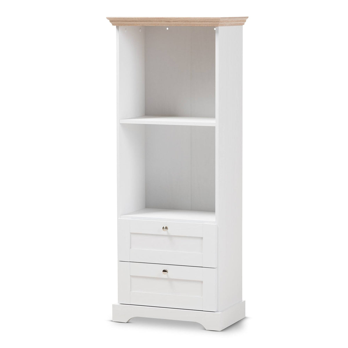 Oak White Two Tone Bookcase F640