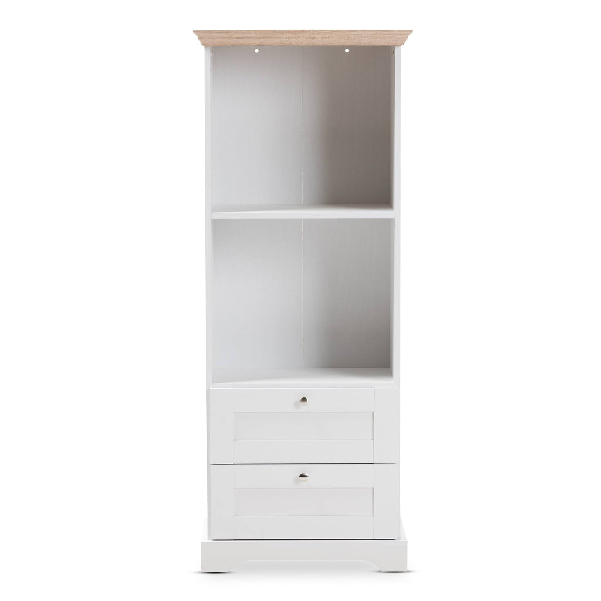 Oak White Two Tone Bookcase F640