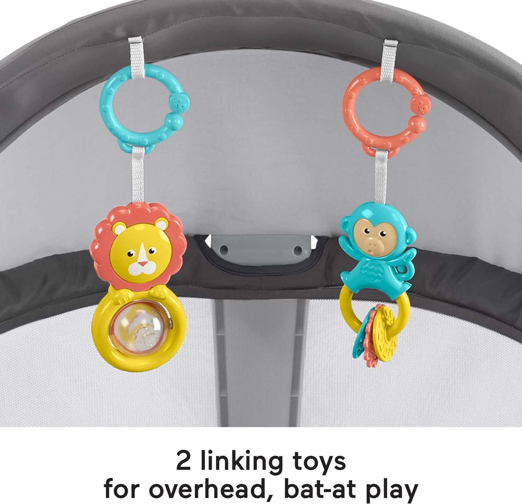 Portable Bassinet and Play Space with Toys D84654