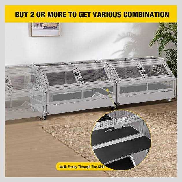 Large Wooden Guinea Pig Cage Q59956