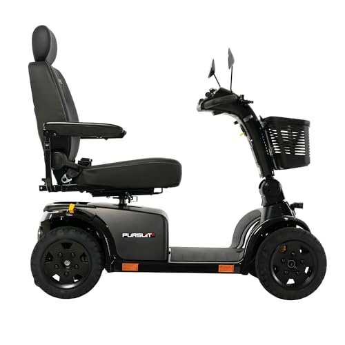 Orange Mobility Scooter, 400 Lbs Weight Capacity, 50 Ah Battery, 18"x18" Seat N5886