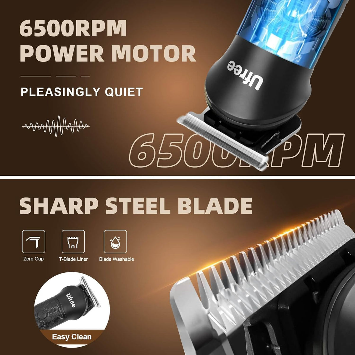 Beard Trimmer Electric Razor Cordless Hair Clippers 7 in 1 Beard Grooming Kit Q83453