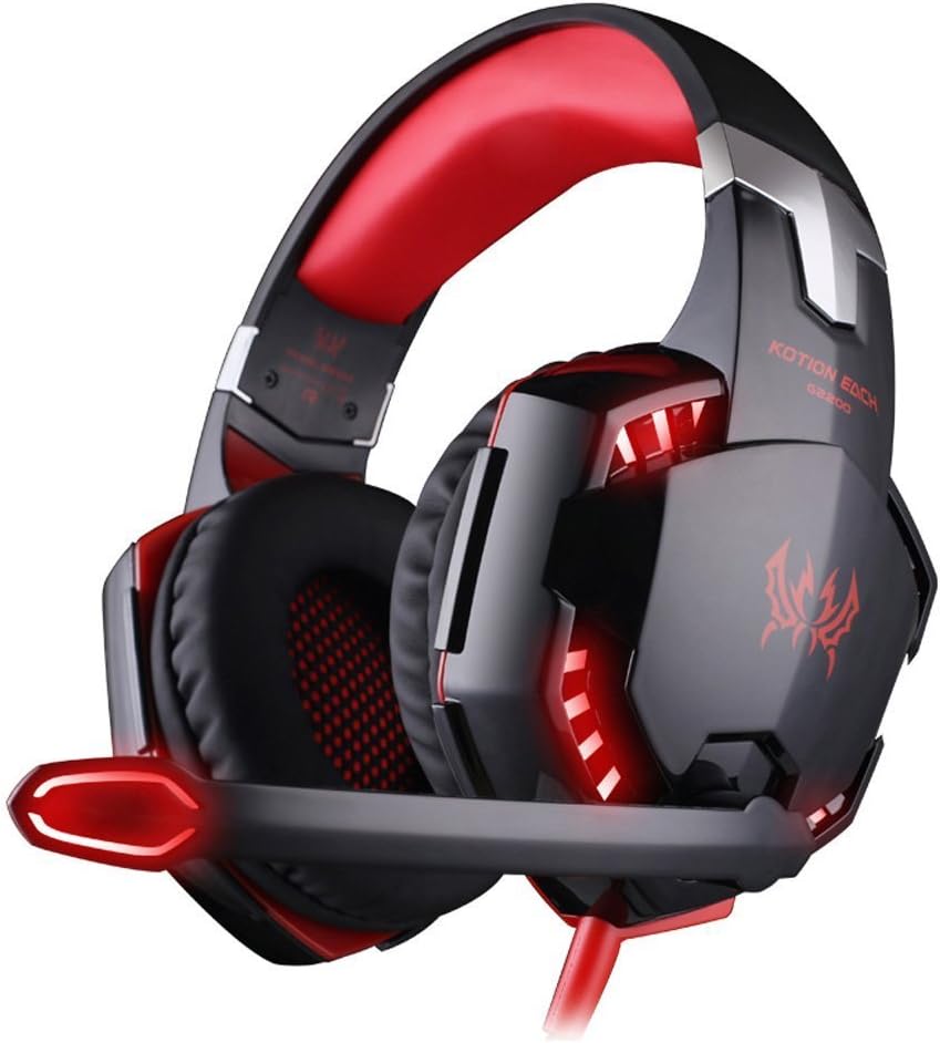Comfortable 3.5mm Stereo Over-Ear Headphone Headband with LED Lighting O83890