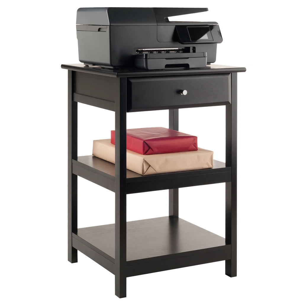 Black Finish Printer Stand E253274